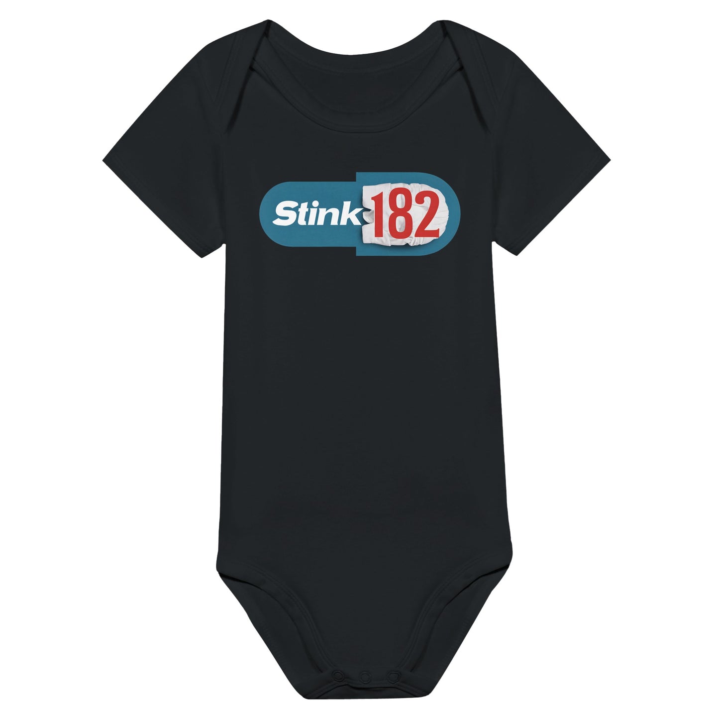 Blink-182 Stink-182 Baby Onesie Black