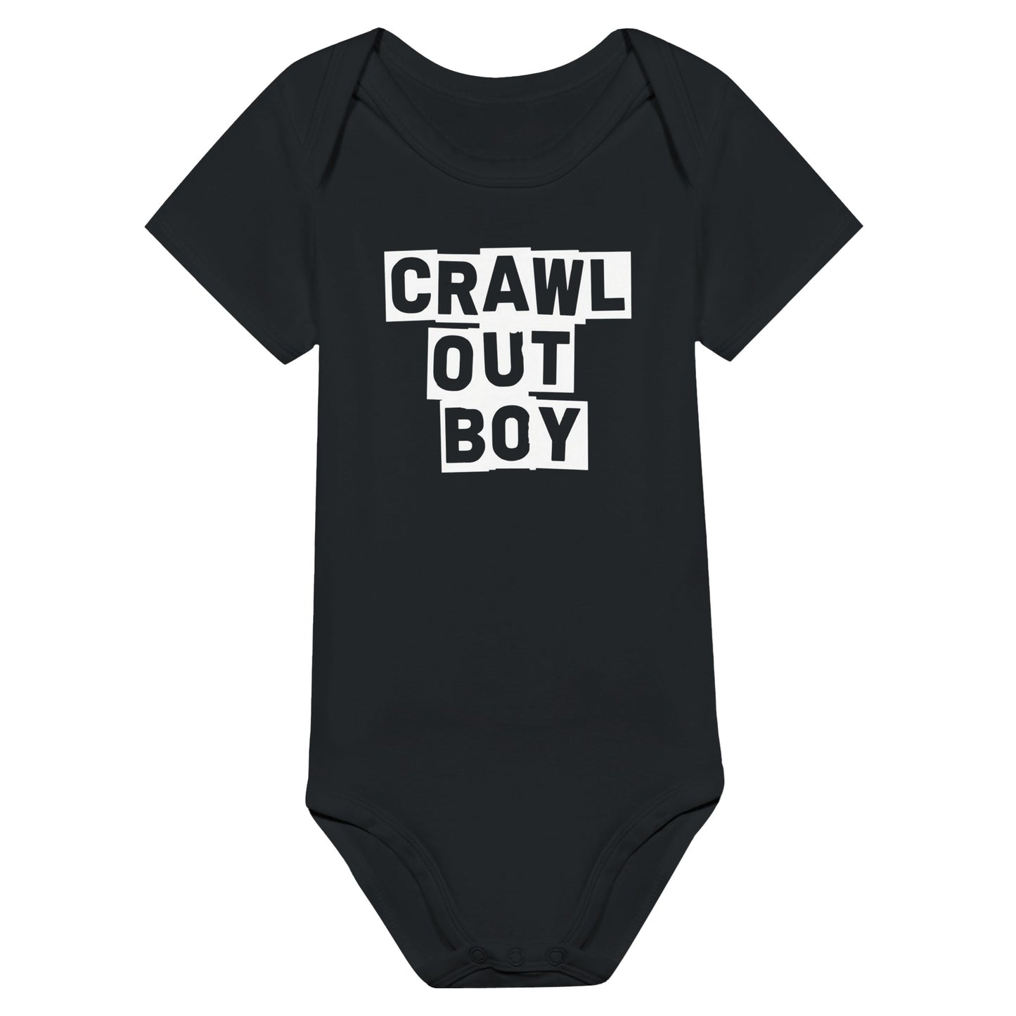 Fall Out Boy Crawl Out Boy Onesie Black