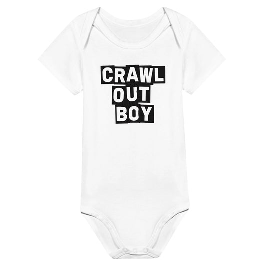 Fall Out Boy Crawl Out Boy Onesie White