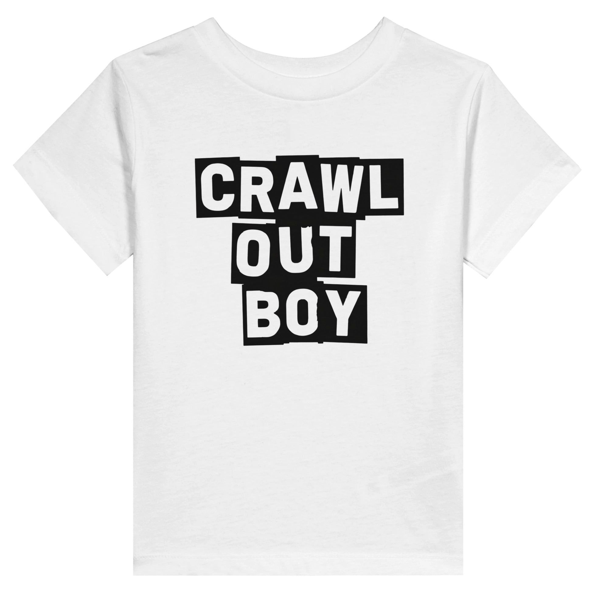 Fall Out Boy Crawl Out Boy Toddler Tee White