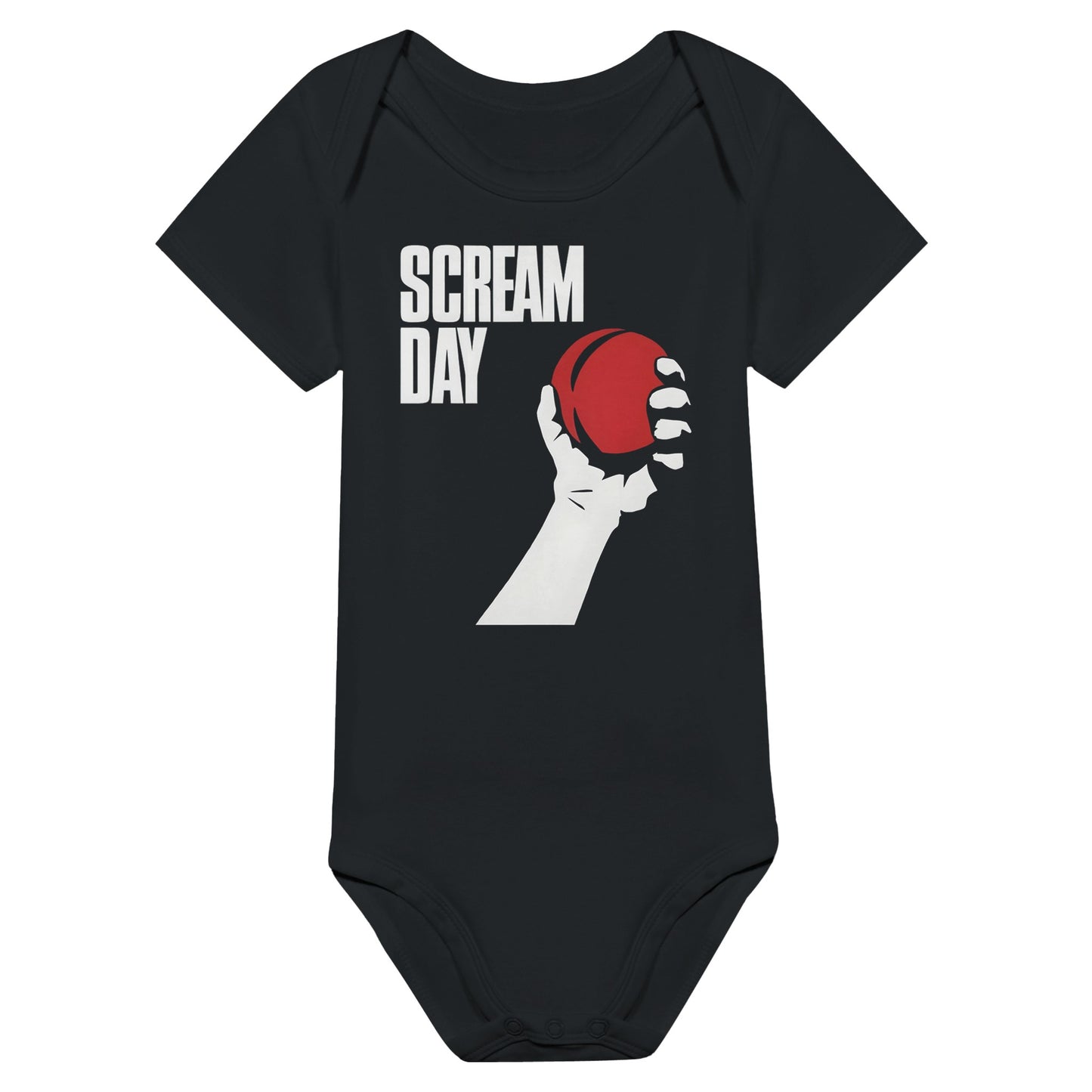 Green Day Scream Day Baby Onesie Black