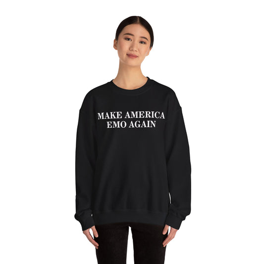 Make America Emo Again Sweatshirt Black