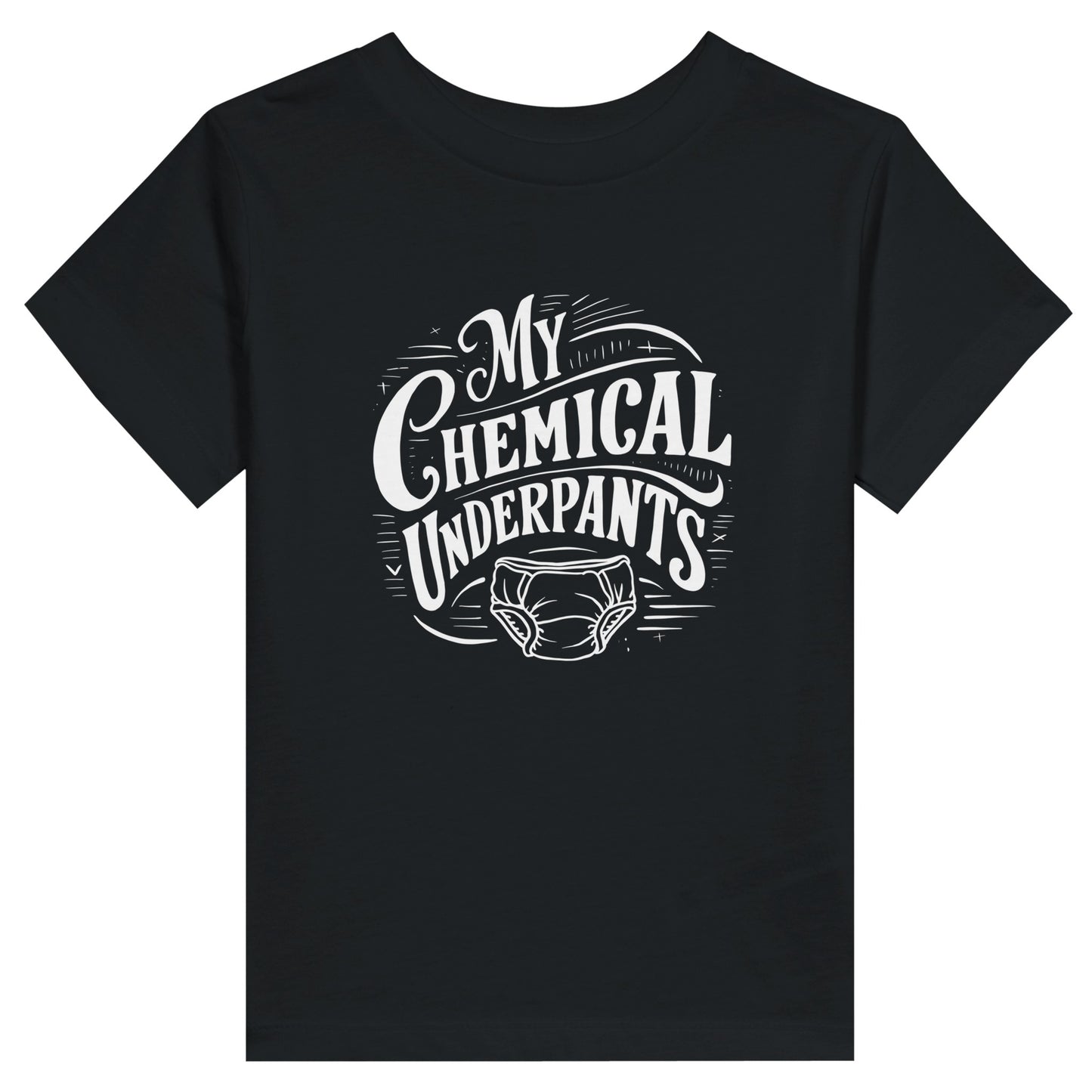 My Chemical Romance My Chemical Underpants Toddler Tee Black