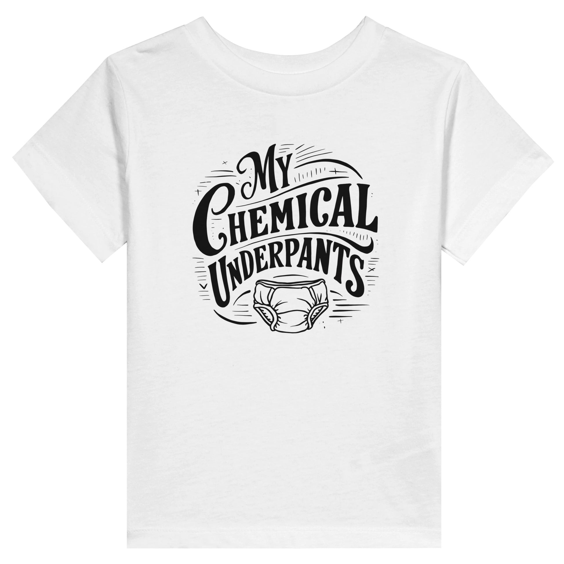 My Chemical Romance My Chemical Underpants Toddler Tee White