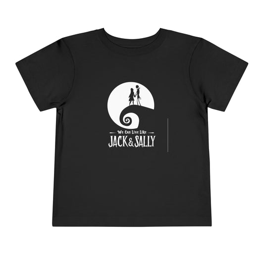 Nightmare Before Christmas Blink-182 Jack and Sally Toddler Tee Black